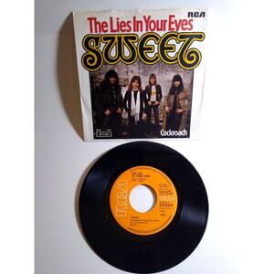 Sweet The Lies In Your Eyes 7" Vinyl Single Record Germany Glam Hard Rock Pic